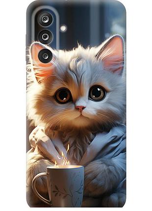 Чехол силиконовый на телефон samsung galaxy m36 white cat "5646u-4103-58250"
