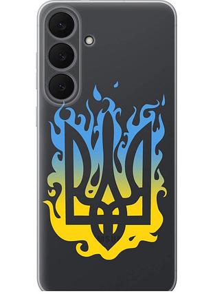 Чехол силиконовый патриотический на телефон samsung galaxy s25 fe герб v1 "5258u-4094-58250"
