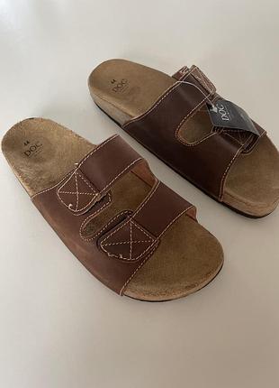 Шльопанці чоловічі шкіряні