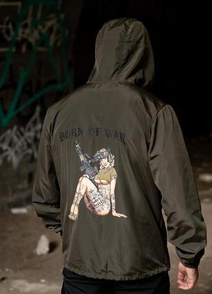 Вітровка в стилі мілітарі born of war олива вт5442