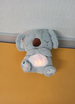 Игрушка ночник дышащая коала со звуками, мягкая игрушка для сна, игрушка-светильник