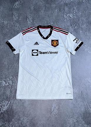 Футбольна джерсі футболка adidas manchester united l розмір оригінал стан ідеал біла