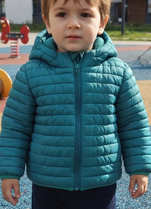 Куртка 1р. 80см на флісі бірюза
