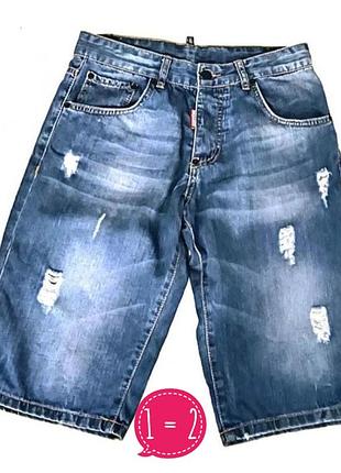 Мужские джинсовые брендовые шорты dsquared 2. распродажа!