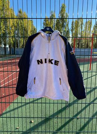 Анорак, ветровка nike 1/4 zip (spell out / colorblock) vintage 90s