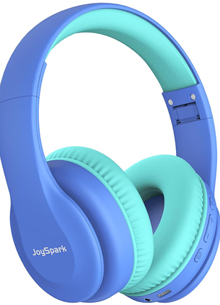 Детские беспроводные наушники joyspark bluetooth 5.3, 60 ч работы, ограничение громкости 85/94 дб, с микрофоном, накладные (синие)