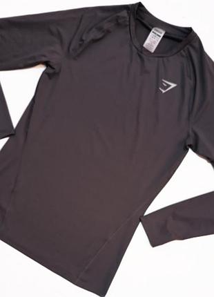 Компресійний лонгслів футболка gymshark сток. як nike pro reebok crossfit puma train adidas training lululemon nebbia under armour gorilla