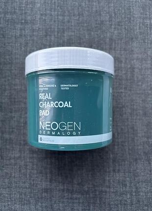 Neogen dermalogy real charcoal pad 60 шт
