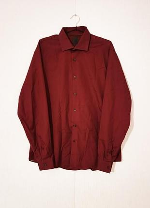 Мужская рубашка calvin klein fitted easy iron. идеальное состояние. размер 42, 16 1/2 l-xl. мужская рубашка келвин кляйн