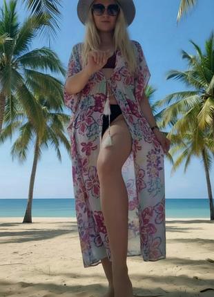 ​✨ яркое и невесомое платье-туника от бренда tu! ✨в цветочный принт ( оверсайс)