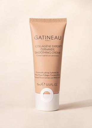Gatineau collagene expert ceramide smoothing cream 15 мл – антивіковий крем для обличчя з керамідами, колагеном, оригінал
