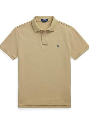 Чоловіча бежева футболка, футболка-поло, поло бренд polo ralph lauren, р.xl оригінал