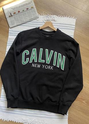 Світшот, кофта з вишитим логотипом calvin klein (оригінал, s).