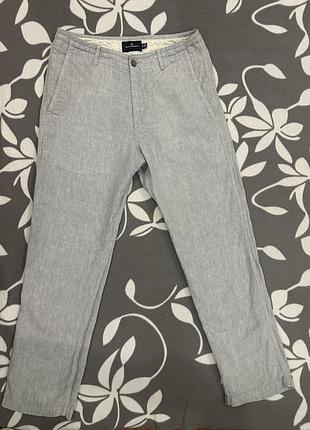 Мужские льняние брюки бренду blue harbour линейка marks & spencer оригінал.