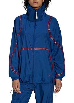 Adidas спортивная куртка stella mccartney однотонная женская верхняя одежда синий hi6131 для бега и зала потолка макартные