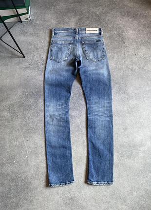 Calvin klein jeans slim melville mid selvedge cuff оригінал чоловічі джинси штани завужені вузькі слім скінні скіні на худого високого хлопця підлітка
