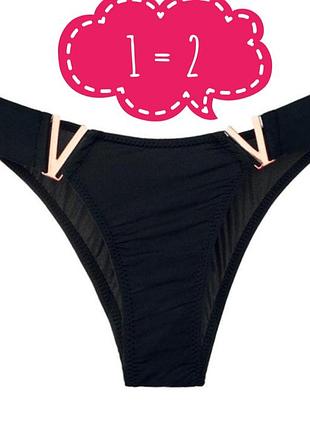 Плавки, трусики, низ от купальника с декором в стиле victoria secret.