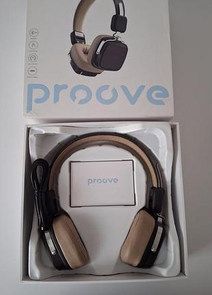 Бездротові навушники bluetooth proove 70's classic ii beige-brown