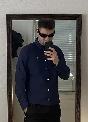 (m) polo ralph lauren prl рубашка сорочка хлопковая бавовняна