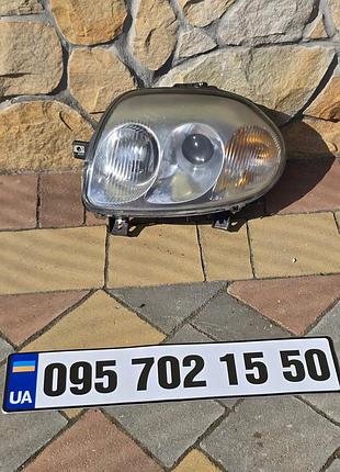 Левая передняя фара с линзой renault clio 2, renault clio 2 1998–2005 гг.
