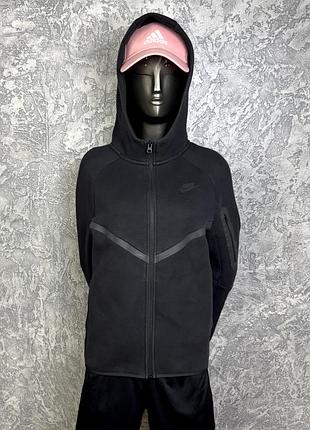 Nike tech fleece кофта 158-170 см подростковая черная