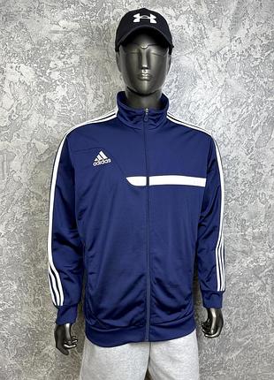 Adidas кофта олимпийка xl размер спортивная синяя