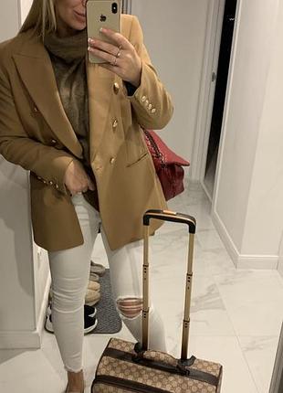 Пиджак бежевый хл zara