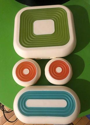 Оригінальний набір ланчбоксів tupperware (4 шт.) з гнучкою кришкою преміум'якості.