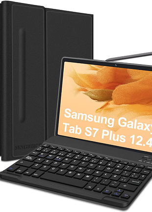 Чохол-клавіатура 12.4'' sengbirch samsung tab s8+/ s7+ black чохол-клавіатура для samsung galaxy tab s8+ 12.4'' 2022 (модель: sm-x800/sm-x806), galaxy