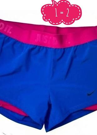 Жіночі спортивні шорти nike dri-fit 2 в 1, розпродаж!