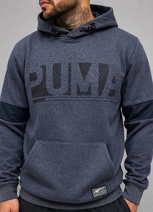 Чоловіче худі puma демісезонне бавовна сине щільна мешковина  туреччина,осінь-весна