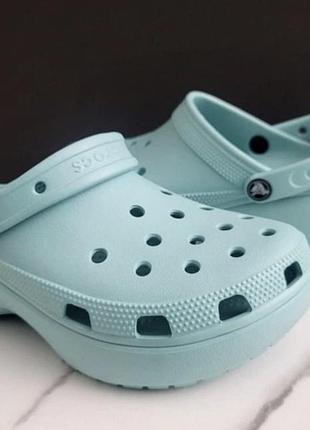 Оригінальні крокси шльопанці crocs на платформі р.39 25см чудовий стан