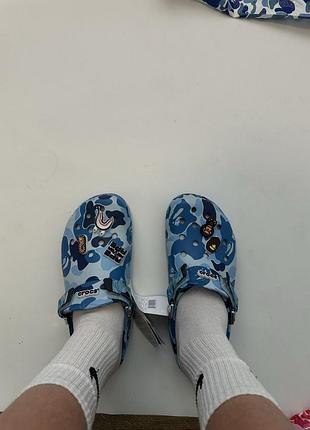 Кроксы бейп/crocs bape/кроксы мужские/кроксы женские