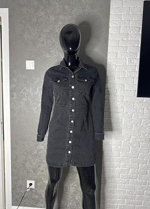 Джинсова сукня на ґудзиках плаття new look, l