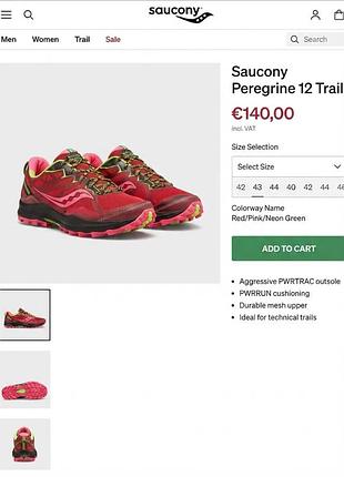 Трейлові кросівки saucony peregrine 6 для бігу та туризму оригінал