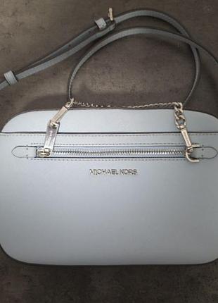 Голубая сумка michael kors