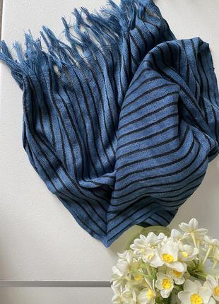 Гарний м'який шарф в смужку calliope4 фото