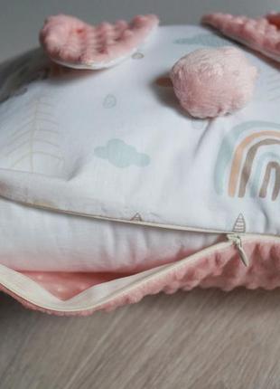 Подушка детская зайка со сьемной наволочкой3 фото