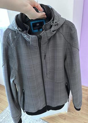 Чоловіча куртка софтшелл jack & jones premium tech (xl) з капюшоном