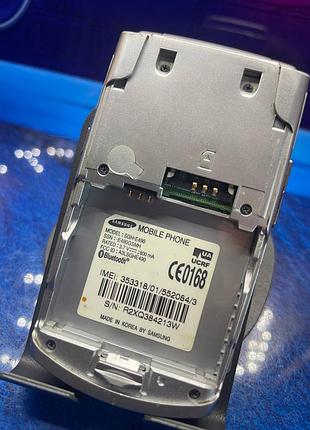 Ретро телефон samsung sgh-e490 (золотий / срібло) 6