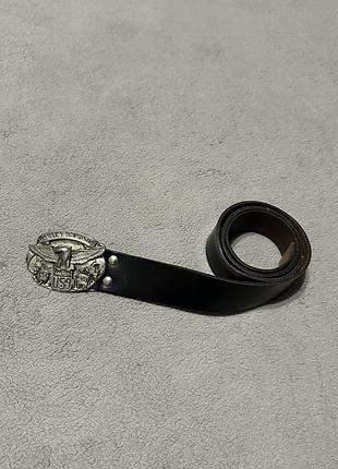 Ремінь harley davidson шкіряний вінтажний ремень харлей