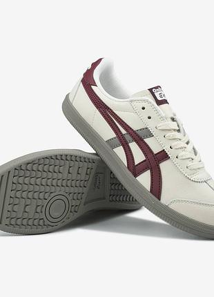 Asics onitsuka tiger beige bordo leather