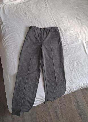 Женские серые брюки в клетку marks &amp; spencer