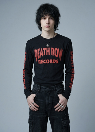 Death row records оригінальний лонгслів унісекс розмір s.