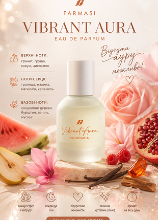 Духи аромат vibrant aura от farmasi