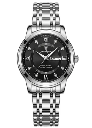 Мужские наручные часы poedagar classic business silver