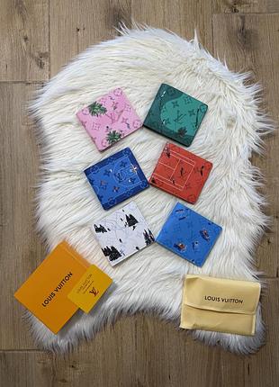 Кошелек louis vuitton (lv) 11 х 9.7 см из кожи плох (разные цвета)