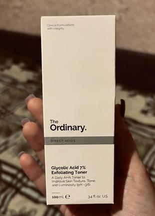 The ordinary glycolic acid 7% exfoliating toner, 100 мл