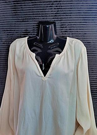 Светлая блуза m&amp;s вискоза батал размер xl – 2xl