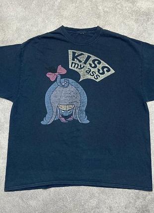 Вінтажна футболка kiss my ass / vintage / мультик